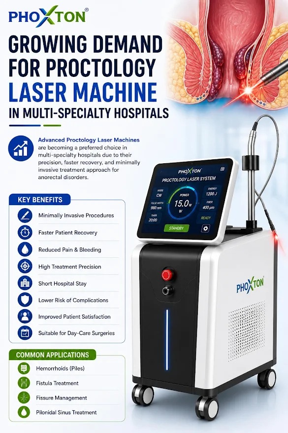 Growing Demand for Proctology Laser Machine in Multi Specialty Hospitals Growing Demand for Proctology Laser Machine in Multi Specialty Hospitals